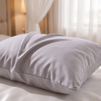 Cozy Cooling bamboo bedding in Metallic Grey